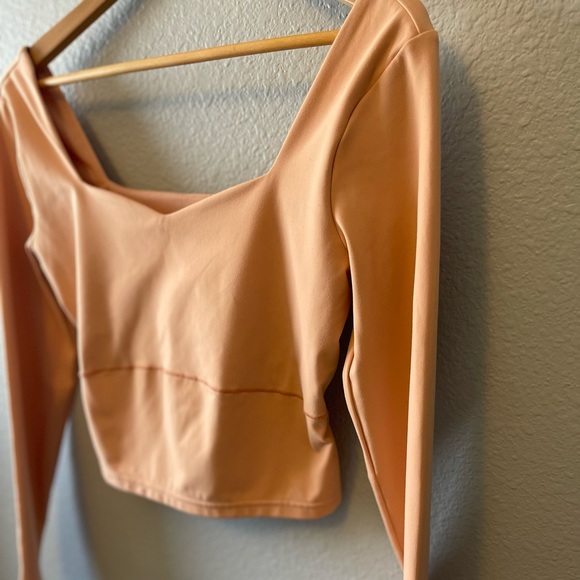 FLX Peach Athletic Crop Top - Picture 4 of 7